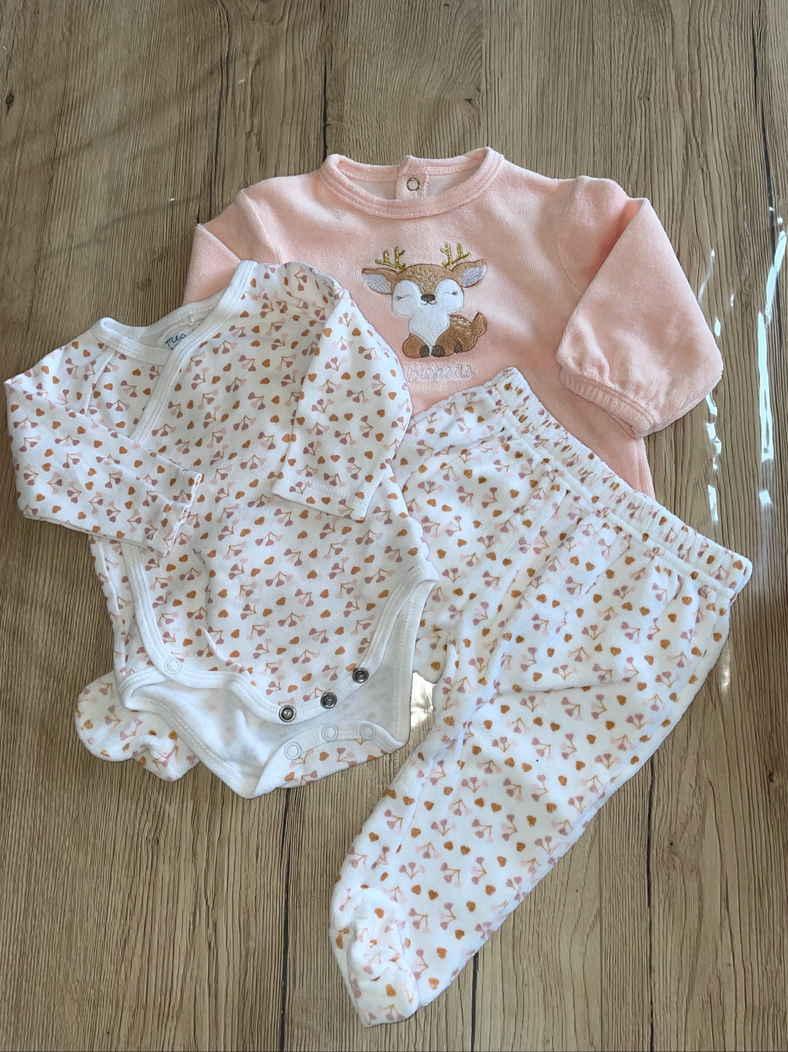 Pyjama 2 pièces 3 mois 59 cm mes petits cailloux 